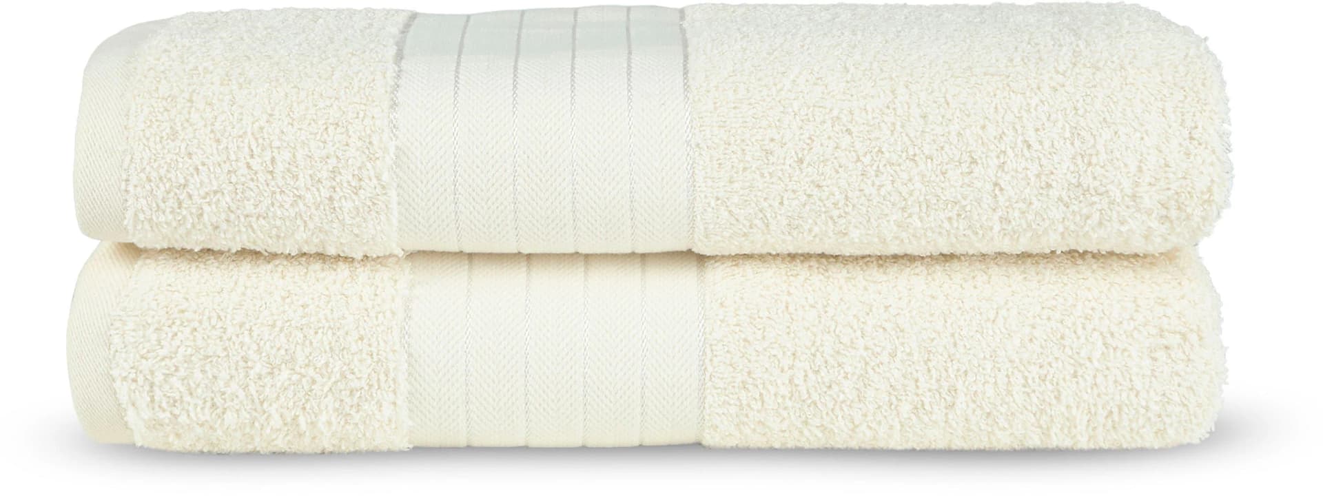 Good Morning Badetücher 2er Set Beige Frottee 500 GSM