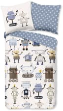 Good Morning Kinderbettwäsche Roboter Blau Wendeoptik Bild 5