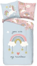 GOOD MORNING Kinderbettwäsche Suus Rosa Regenbogen Einhorn Bild 5