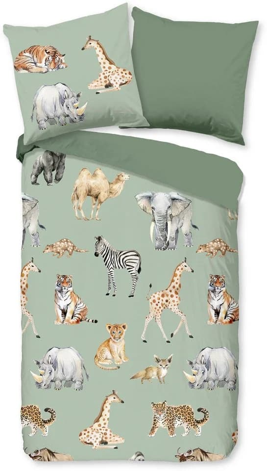 PURE luxury Collection Kinderbettwäsche Safari Grün Mikrofaser - Bild 2