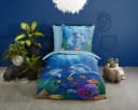 PURE luxury collection Kinderbettwäsche Mare Blau Delfin Mikrofaser Bild 1