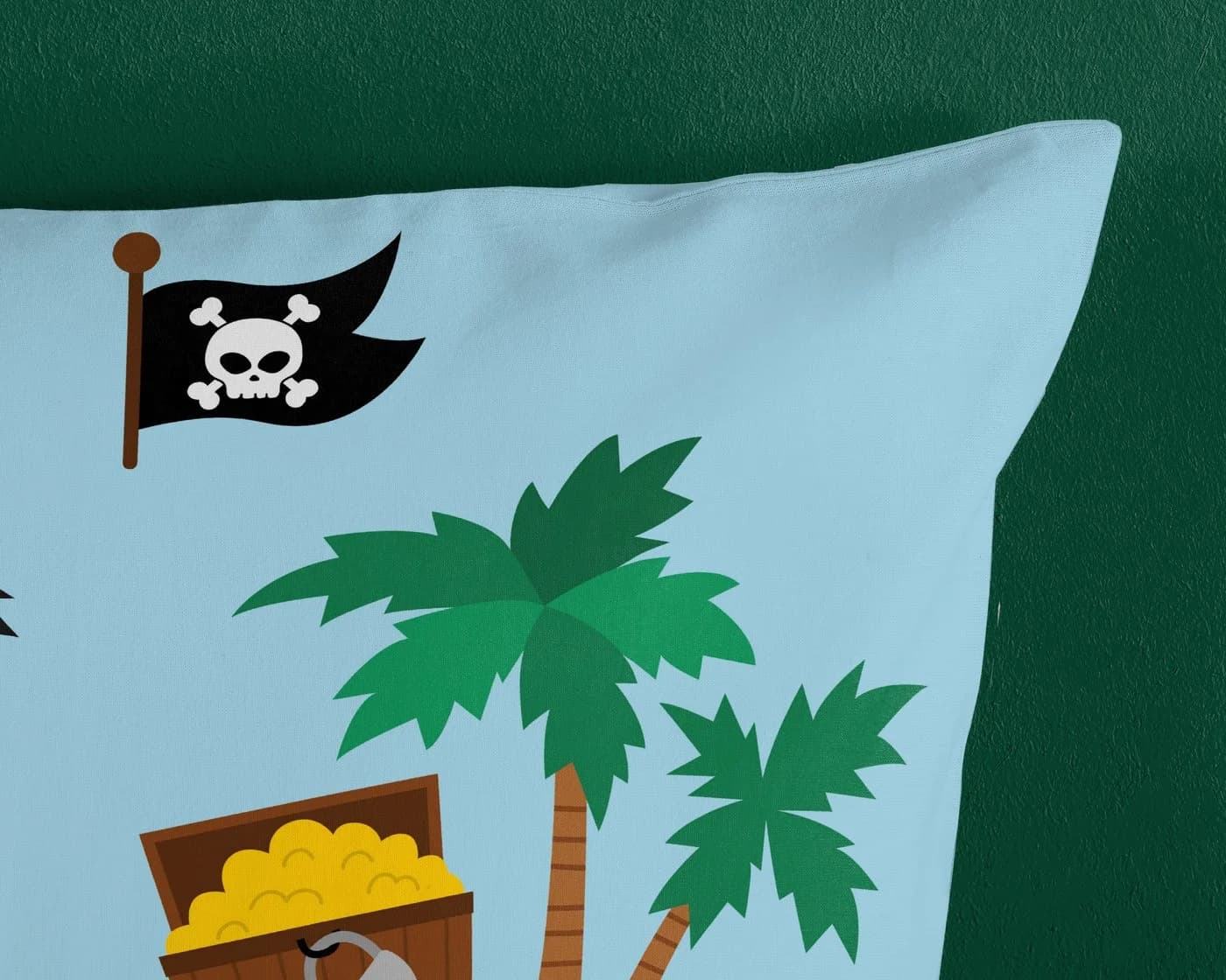 Good Morning Kinderbettwäsche Caribbean Piraten Türkis Wendebettwäsche - Bild 4