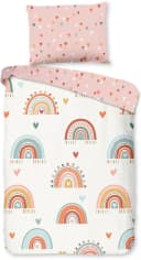 Good Morning Babybettwäsche Louie Rosa Regenbogen Bild 2