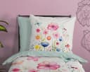 PURE luxury collection Kinderbettwäsche Kiki Bunt Blumen Wendeoptik Bild 5