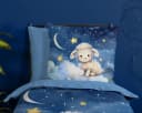PURE luxury collection Kinderbettwäsche Sheepy Blau Mikrofaser Bild 3