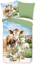 PURE luxury Collection Kinderbettwäsche Farm Animals Bunt 2-tlg. Mikrofaser Bild 2