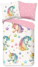 PURE luxury Collection Kinderbettwäsche Fancy Rosa Einhorn Bild 2