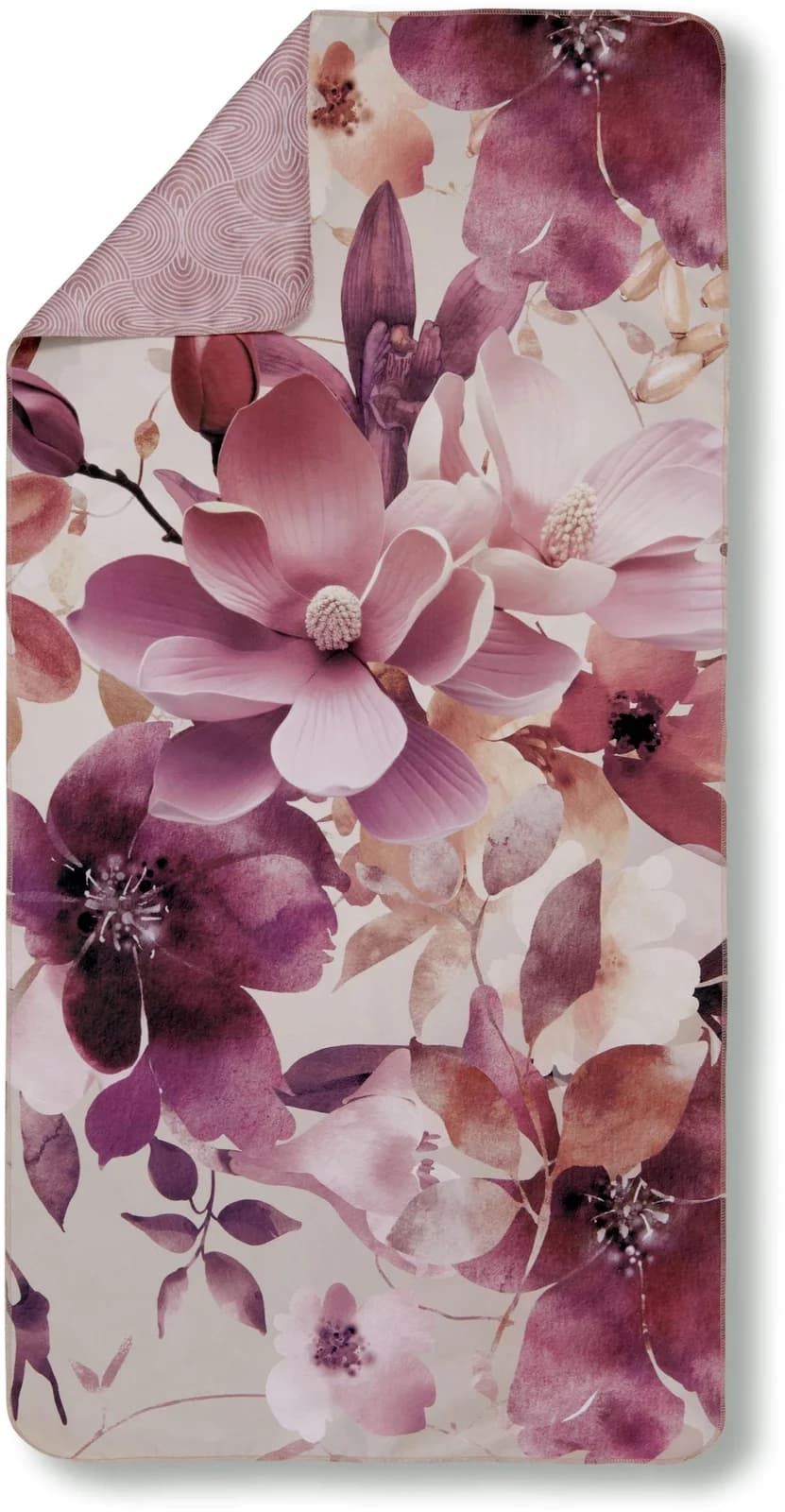 DESCANSO Chaja Strandtuch Bordeaux Mikrofaser 50x100cm