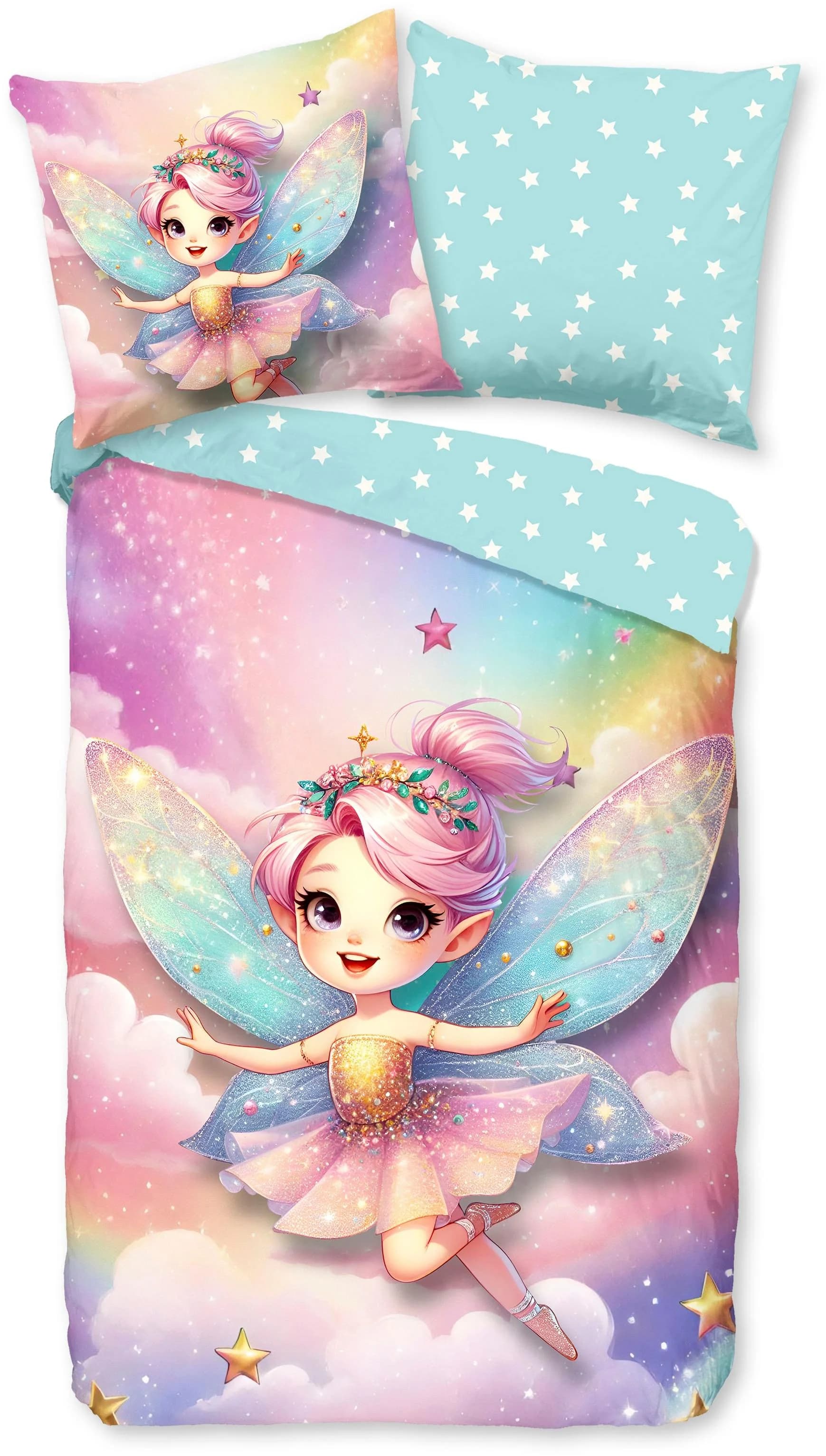 Good Morning Kinderbettwäsche Twinkles Bunt Renforcé