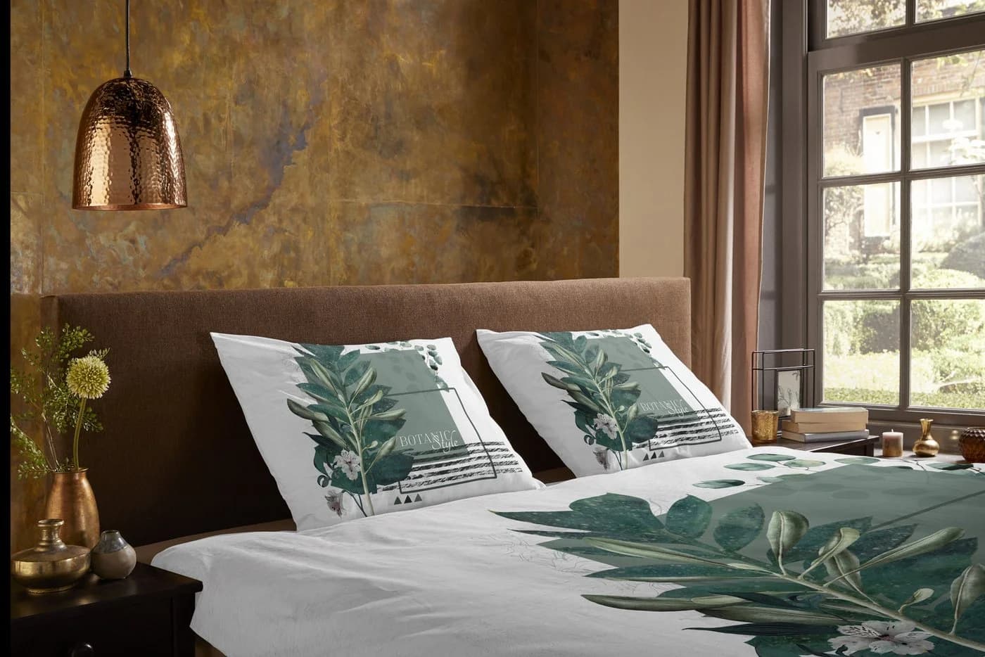 PURE LUXURY Wendebettwäsche Green Boho Grün Mikrofaser - Bild 3