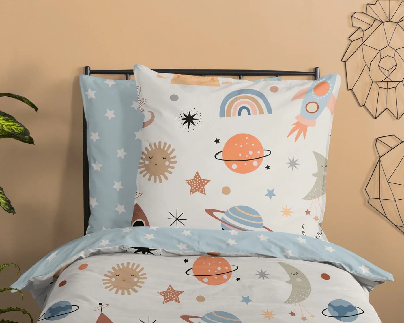 Good Morning Babybettwäsche Eclips Hellblau Renforcé Wendebettwäsche - Bild 3