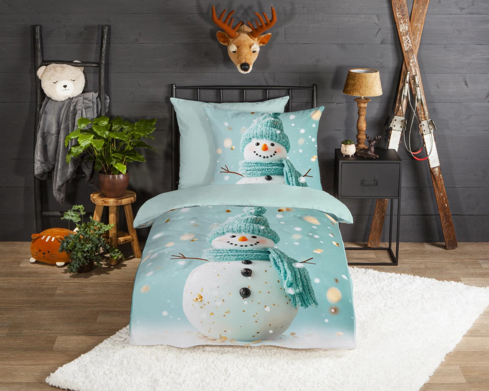 Kinderbettwäsche aus Baumwolle und Flanell, warm und gemütlich