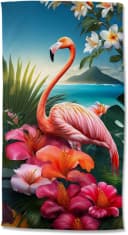 Strandtuch Jerry rosa 100x180 cm Samt Good Morning Bild 4