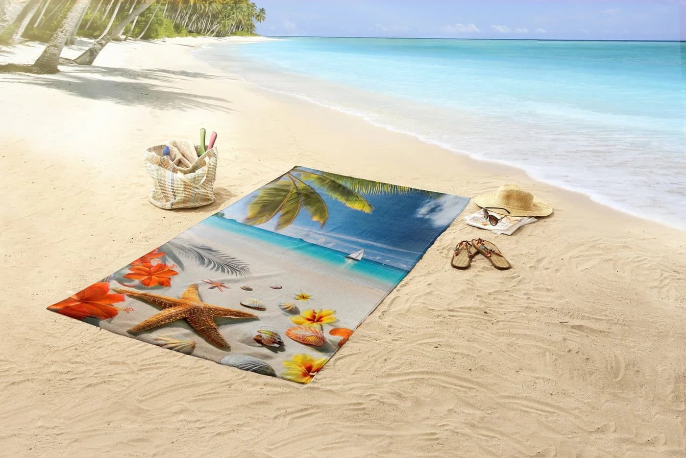 Strandtuch GOOD MORNING Havana 100x180 cm Samt