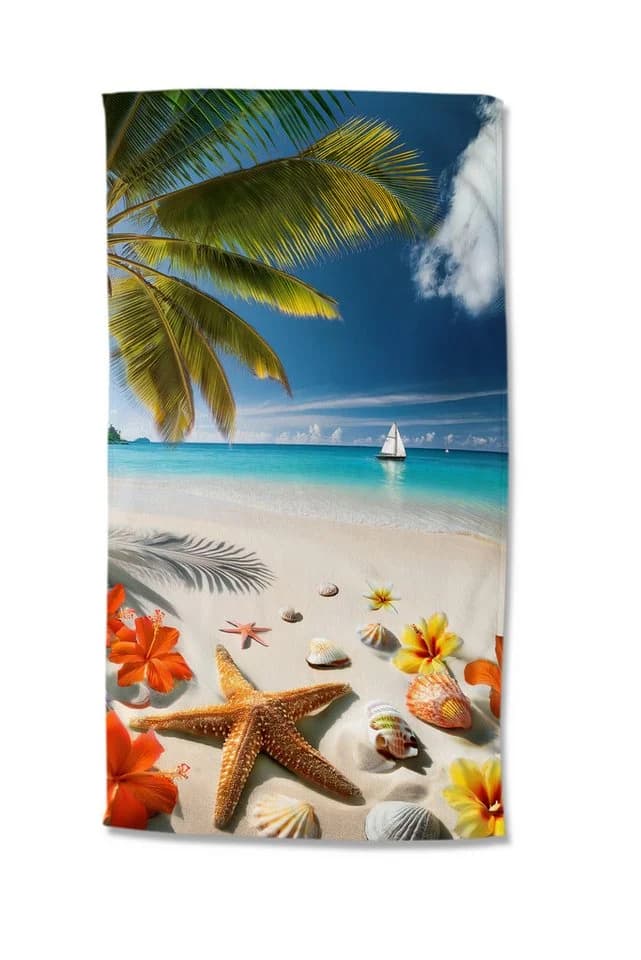 Strandtuch GOOD MORNING Havana 100x180 cm Samt - Bild 3