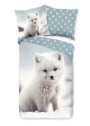 good morning Wendebettwäsche Flanell 100% Baumwolle Polarfuchs Bild 2
