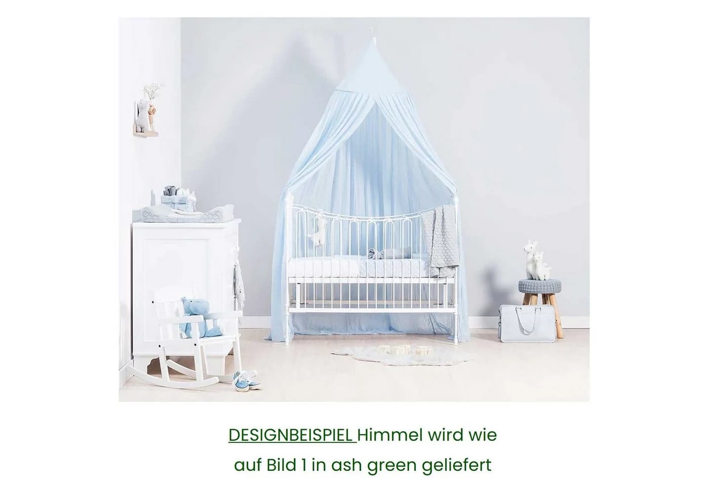 Jollein Betthimmel 245 cm Moskitonetz Kinder- & Babybett - Bild 4