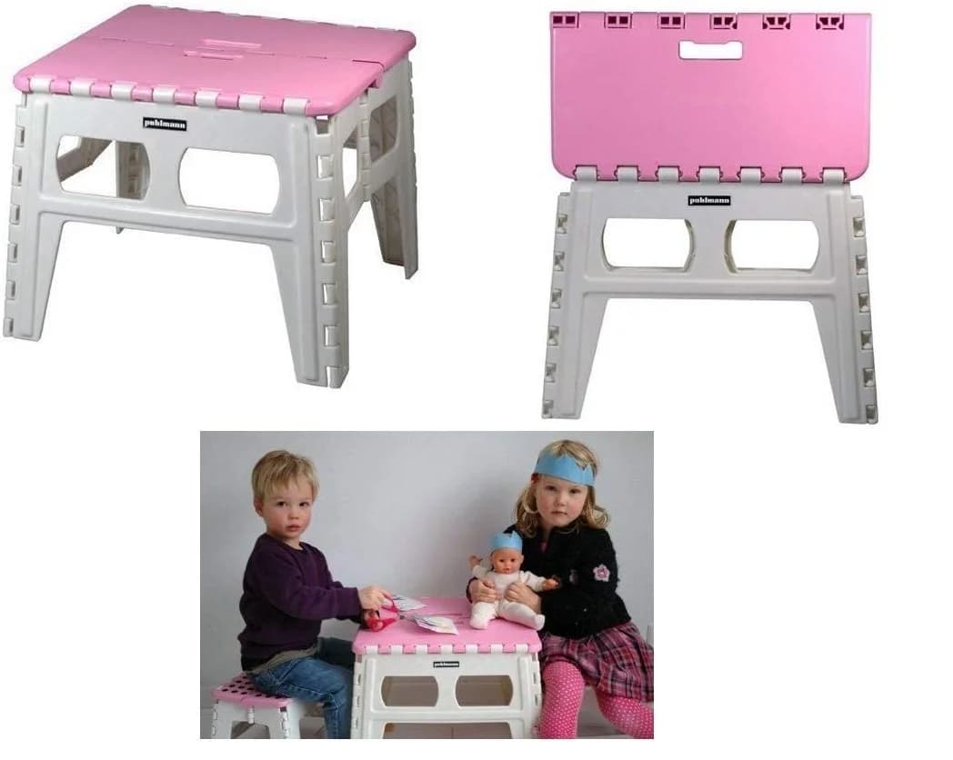 Capventure Kindertisch Klapptisch Miss Daisy Pink/Weiß