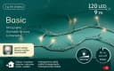Lumineo LED-Lichterkette BASIC 120 LED 9m Warmweiß Transparent Bild 2