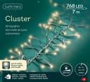 Lumineo LED-Lichterkette CLUSTER 768 LED 7m warm weiß, dimmbar, Timer, IP44 Bild 2