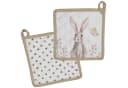 Clayre & Eef Topflappen Rustic Easter Bunny 2-tlg. Baumwolle Bild 2