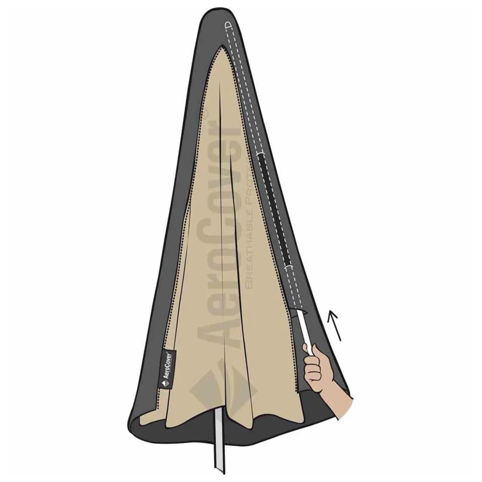Platinum Sonnenschirm Schutzhülle AeroCover Anthrazit