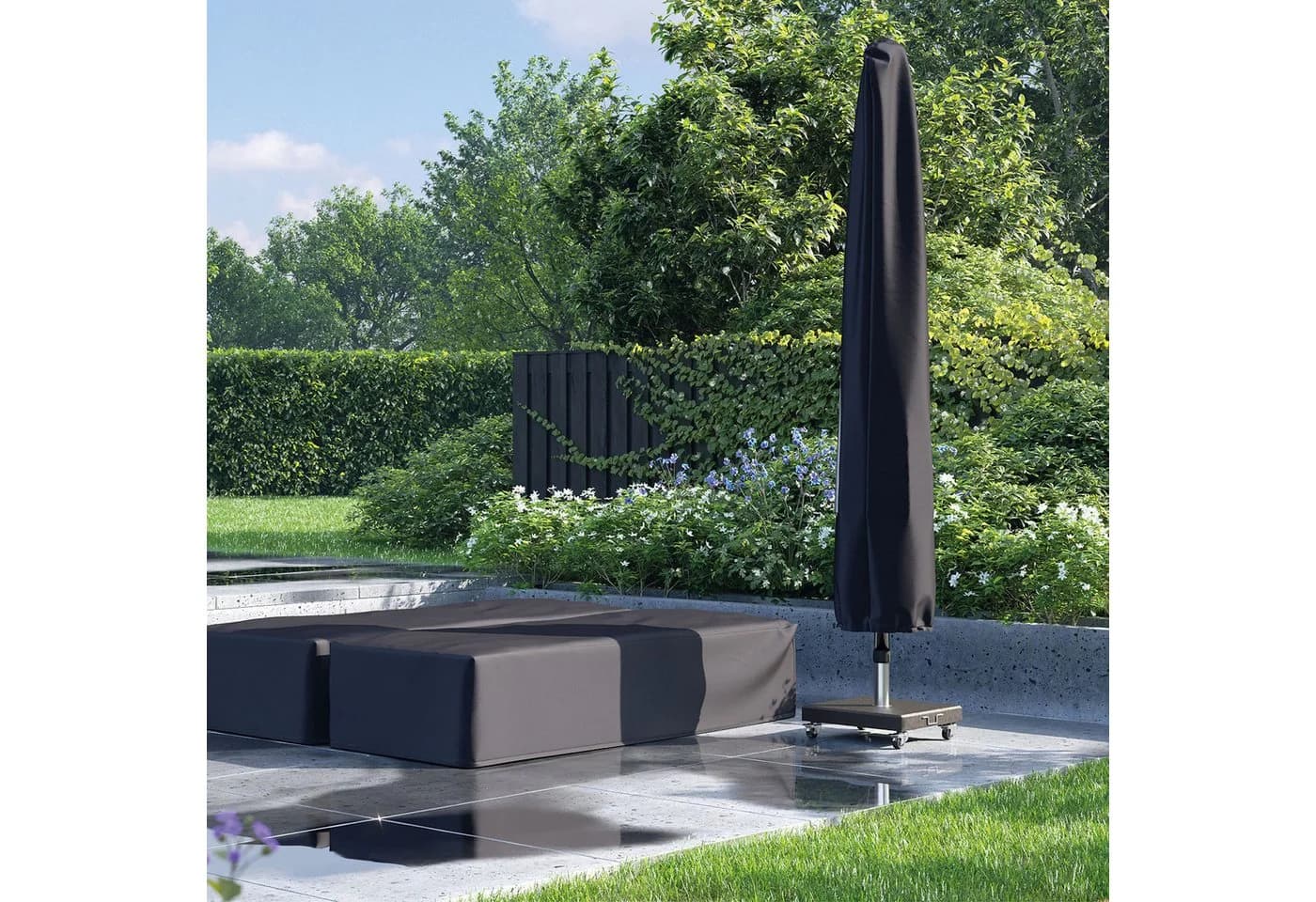 Platinum Sonnenschirm Schutzhülle AeroCover Anthrazit - Bild 4