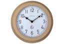NEXTIME Wanduhr 4301 Poppy Metall Gartenuhr Silber/Braun Wetterfest Bild 2