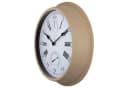 NEXTIME Gartenuhr 4305BR Braun mit Thermometer und Hygrometer Bild 3