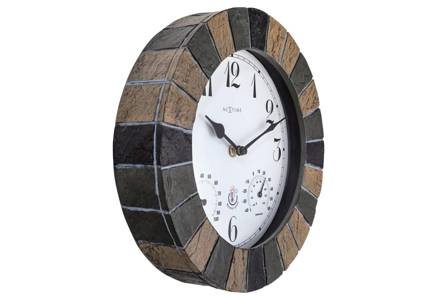 NEXTIME Wanduhr 4311 Wetterfeste Uhr aus Stein - Bild 3
