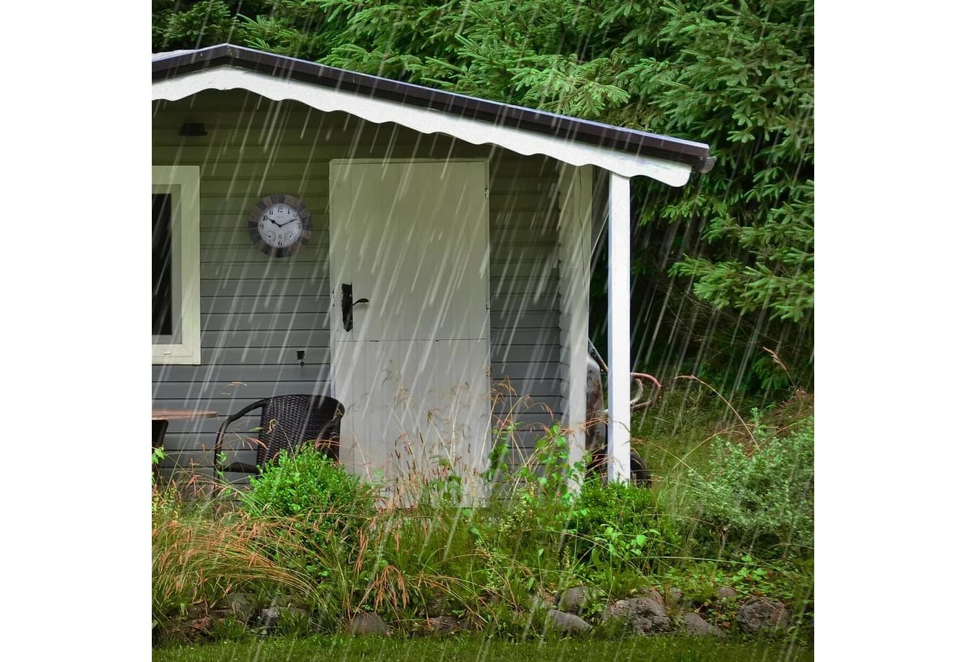 NEXTIME Wanduhr 4311 Wetterfeste Uhr aus Stein - Bild 5