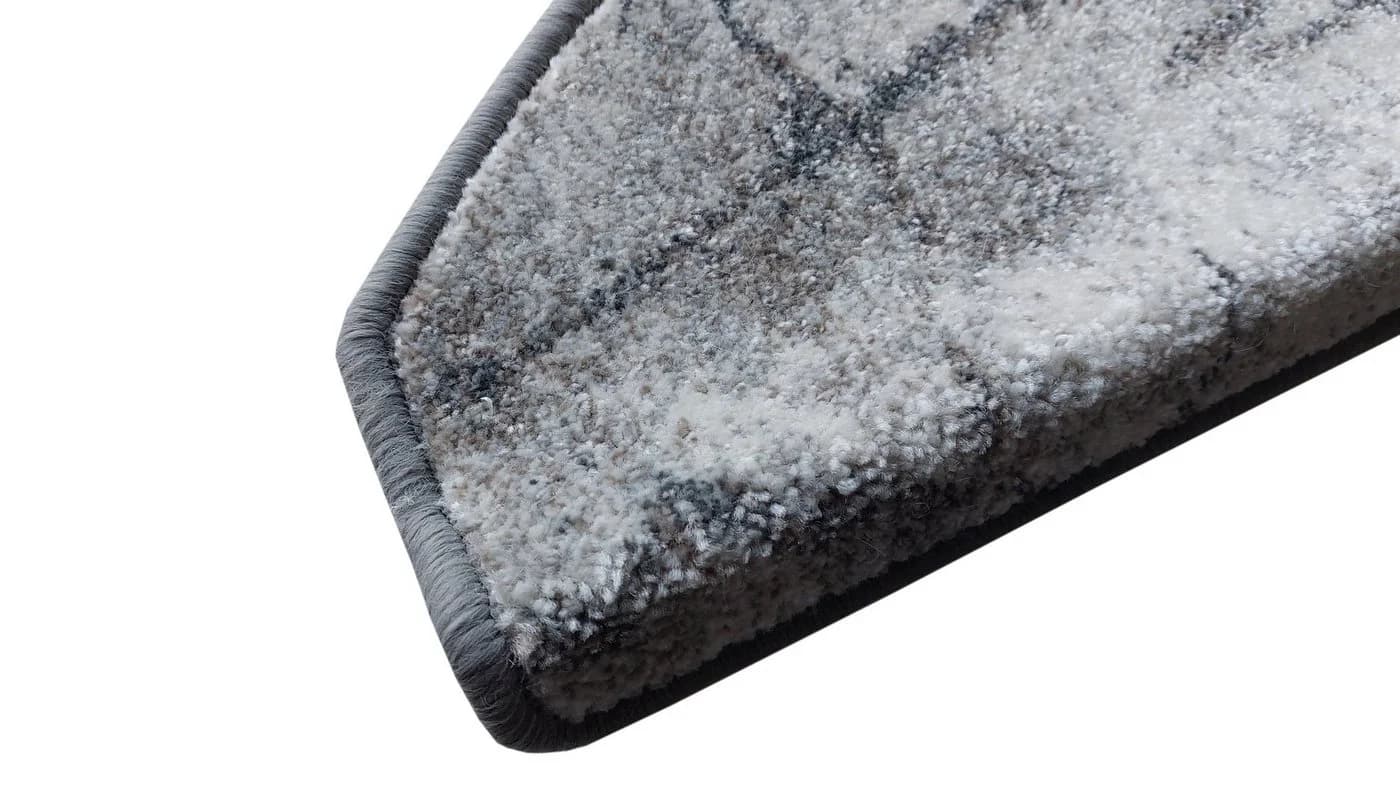 oKu-Tex Stufenmatte SOFT Marmor Design 15-teilig Selbstklebend Halbrund Beige - Bild 3