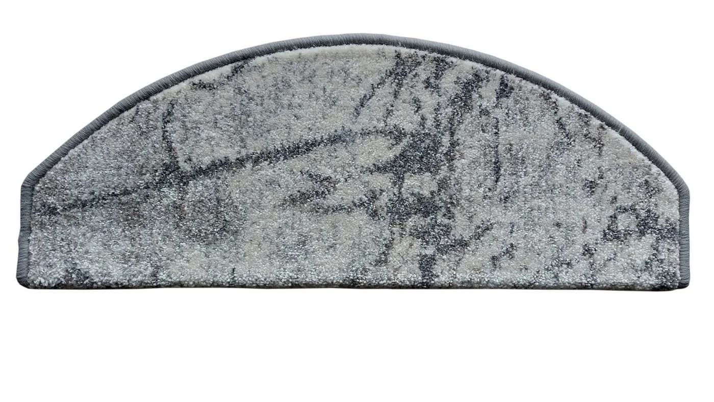 oKu-Tex Stufenmatte SOFT Marmor Design 15-teilig Selbstklebend Halbrund Beige - Bild 5
