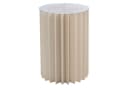 Beistelltisch DREL Creme Glas Faltbar Bild 2