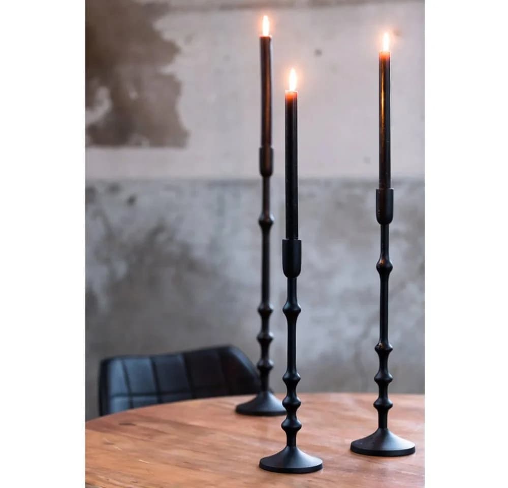 Light & Living Kerzenhalter SEMUT Schwarz Metall - Bild 1