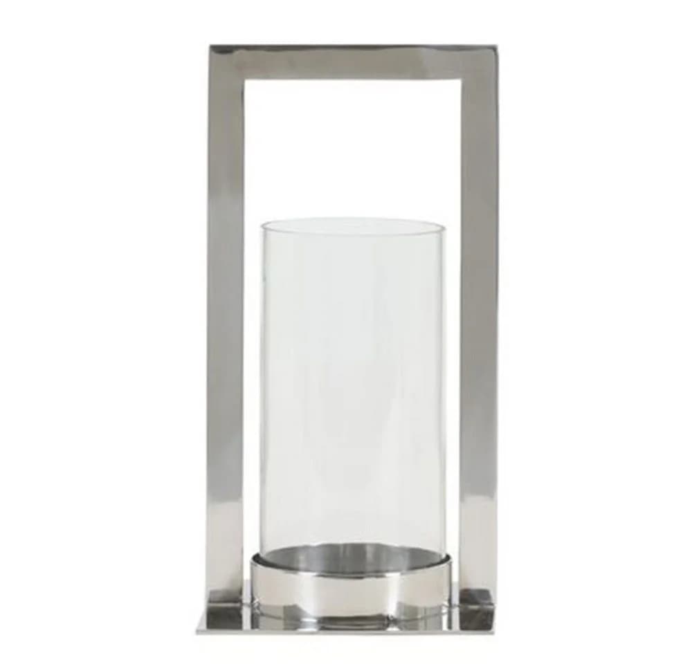 Light & Living Kerzenhalter Laterne JELCO Silber Metall Glas
