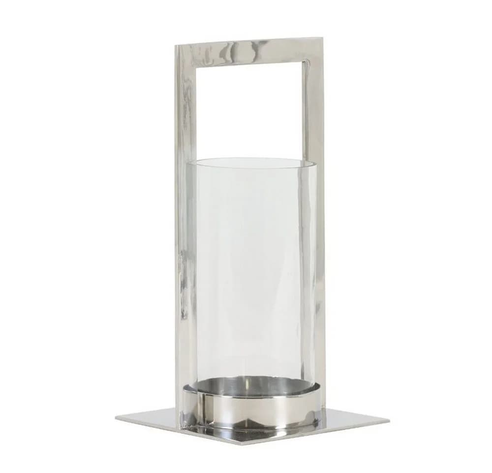 Light & Living Kerzenhalter Laterne JELCO Silber Metall Glas - Bild 2