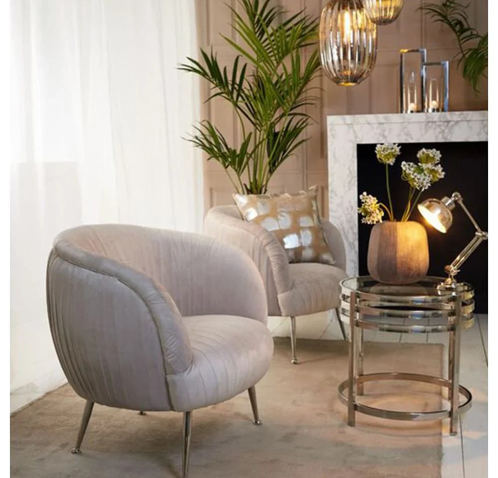 Light & Living Kerzenhalter Laterne JELCO Silber Metall Glas - Bild 3