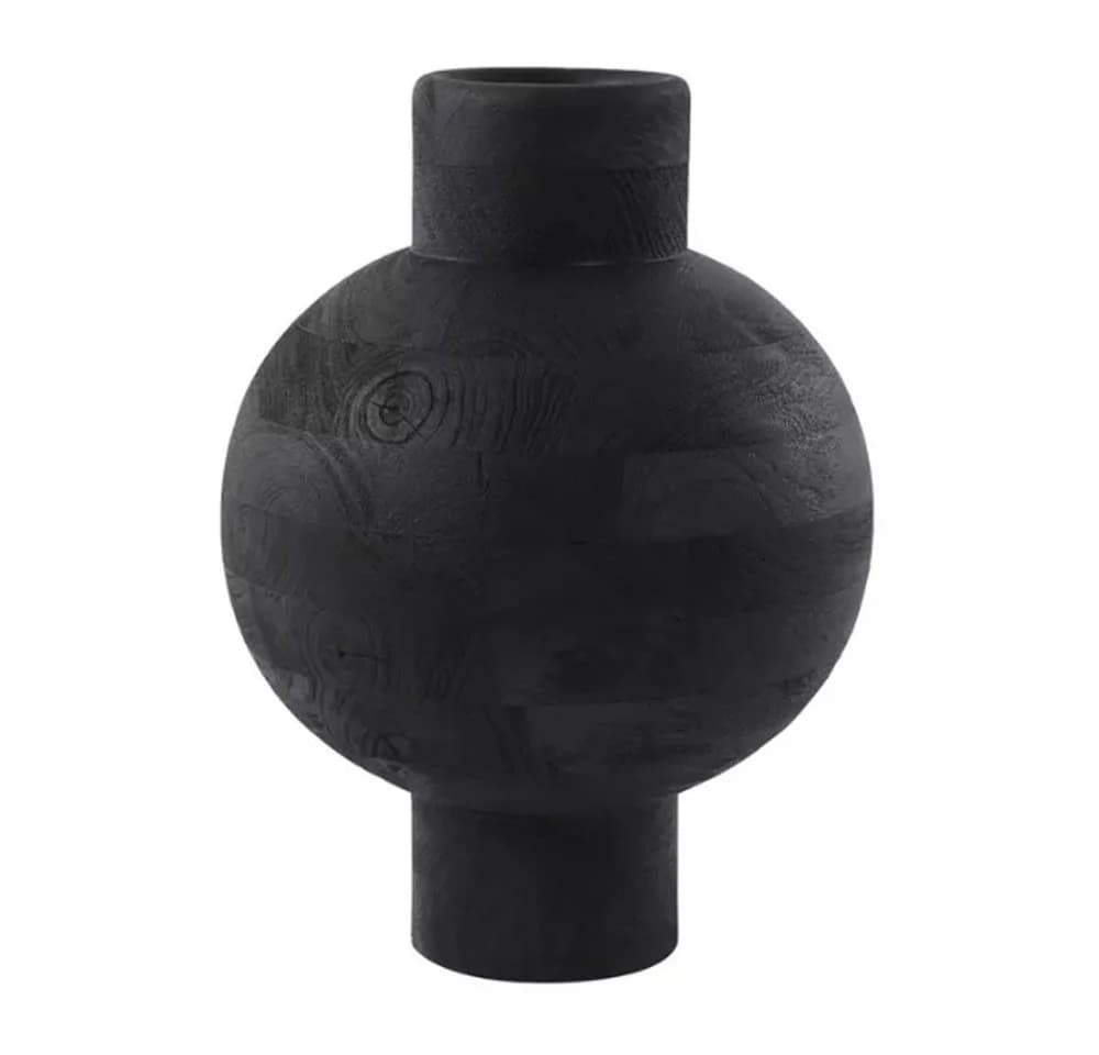 Light & Living Bodenvase BARUMI Schwarz Holz - Bild 2
