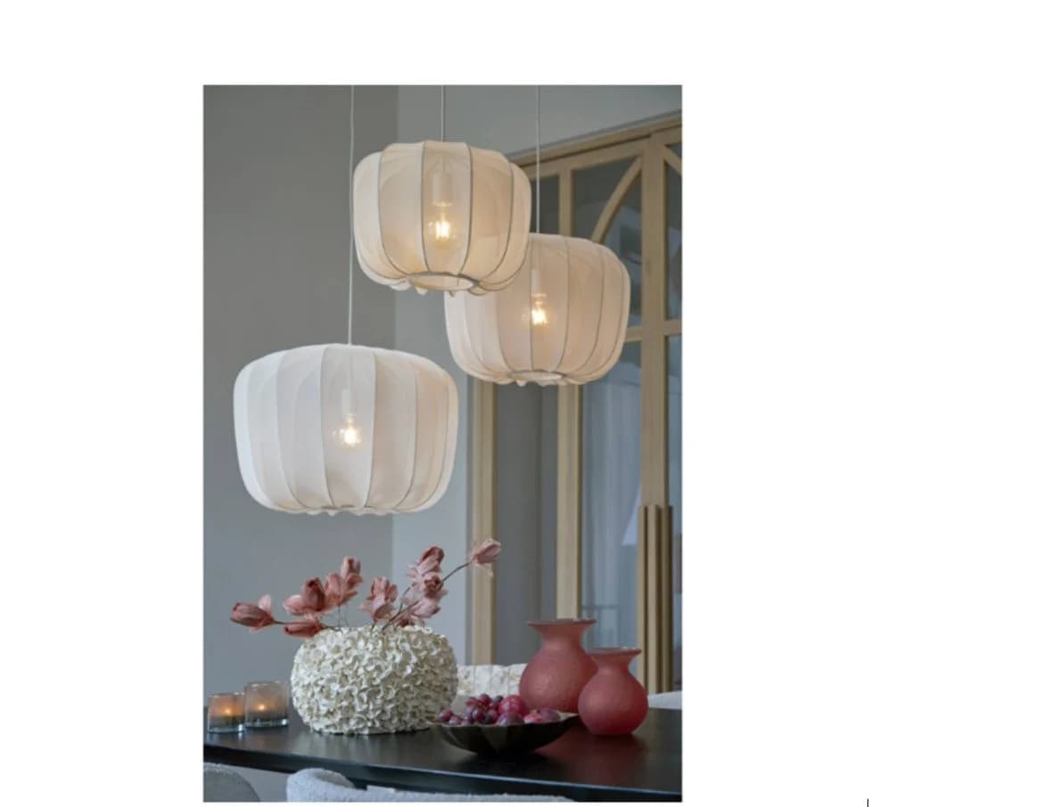 Light & Living Dekovase Vase Deko PHYLIA Creme 3D-Blätter