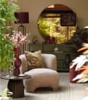 Light & Living Lampenschirm IMANI Burgund Textil Bild 1