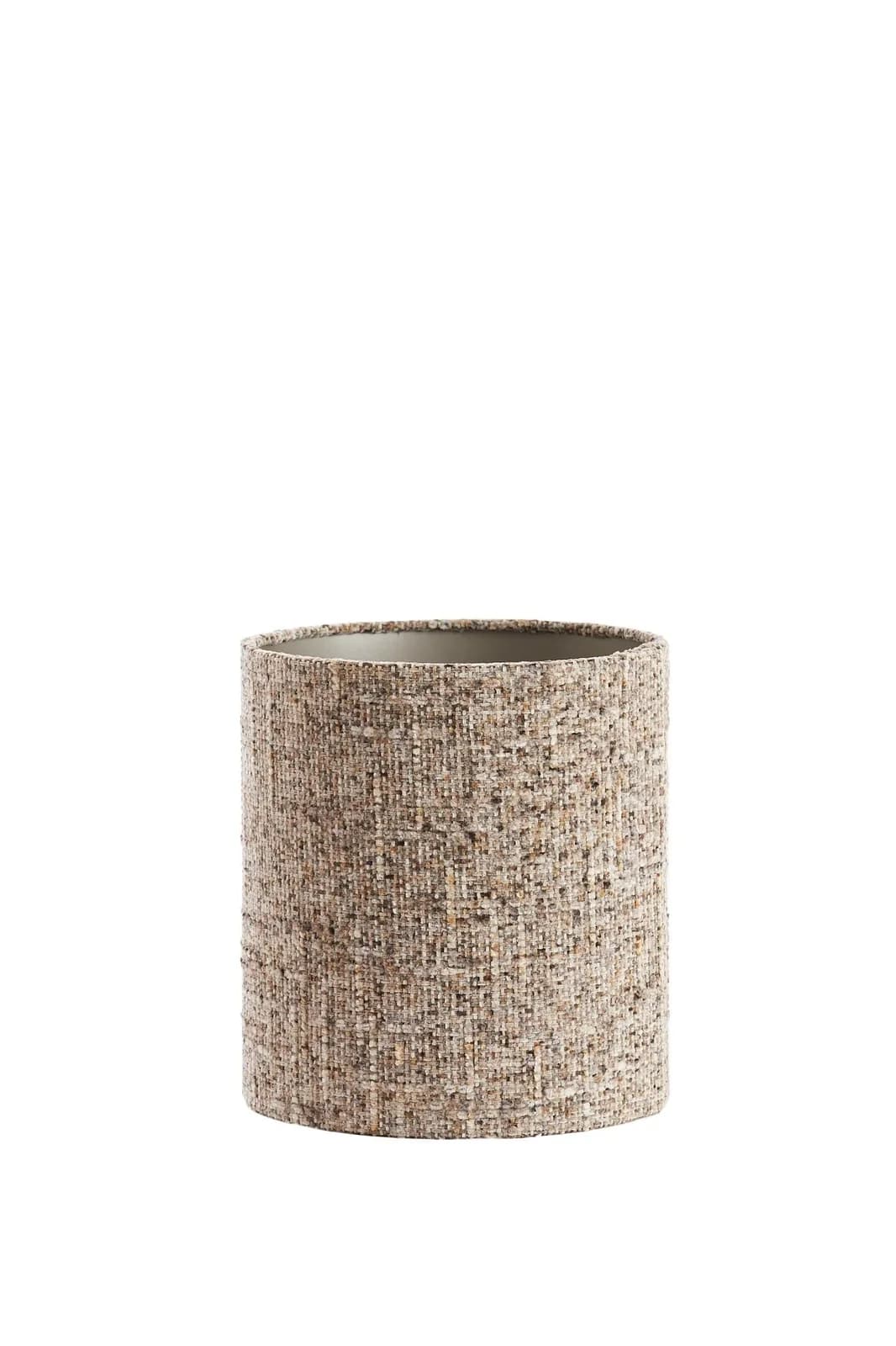 Lampenschirm OSIRE Textil Grau/Braun E27 Light & Living