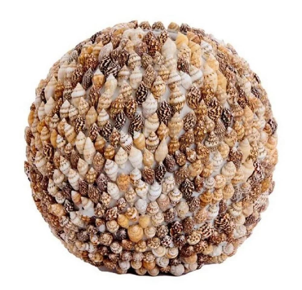 Light & Living Dekovase Shell Cream Grey Sand 11cm - Bild 2