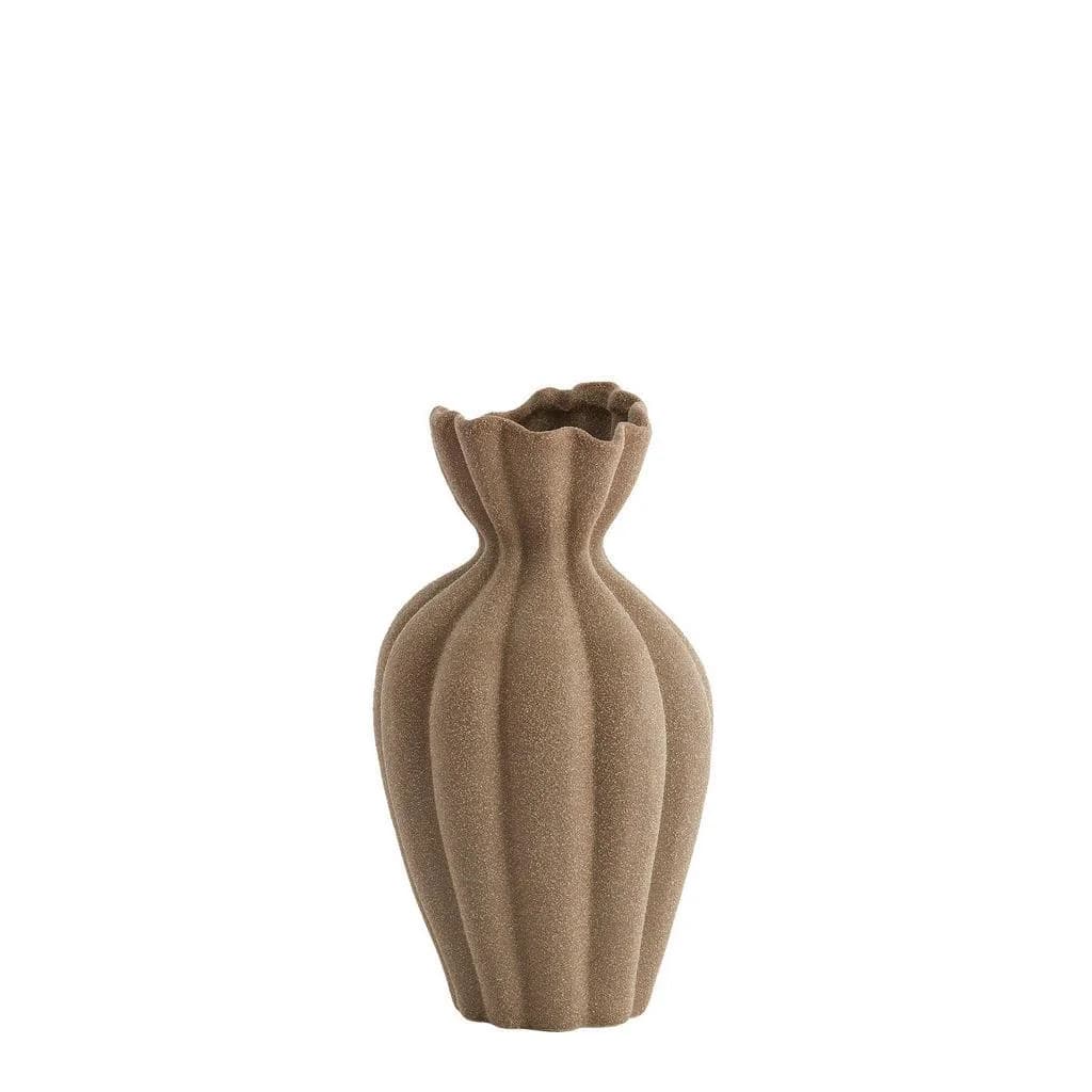 Light & Living Dekovase Sillian Braun Keramik