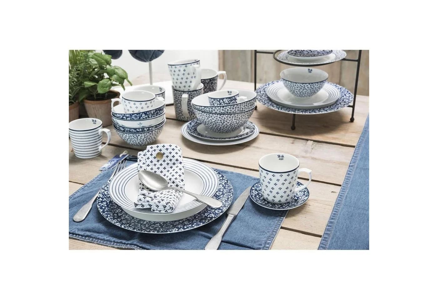 Laura Ashley Frühstücksteller Blueprint China Rose 23cm - Bild 5