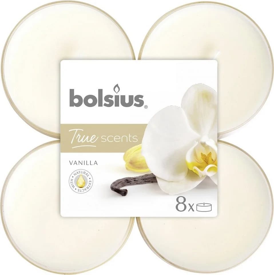 Bolsius Duftteelichter Maxi Vanille 6er Pack - Bild 2