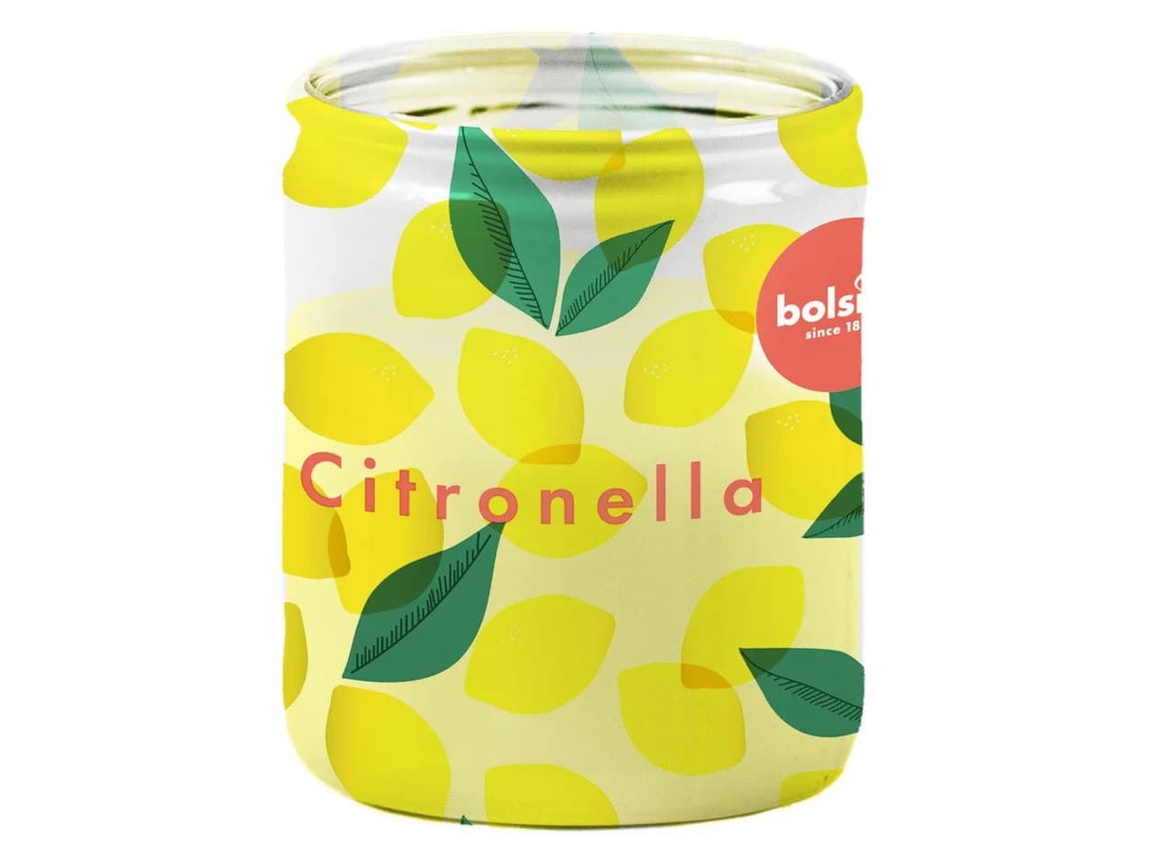 Bolsius Duftkerze Citronella im Glas Gelb