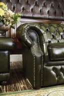 Salottini Chesterfield Sofagarnitur Cardiff 3/2/1 Grün Leder Bild 3