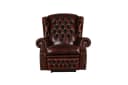 Salottini Chesterfield-Sessel Stunning Motor Recliner Vollleder Rot Bild 1