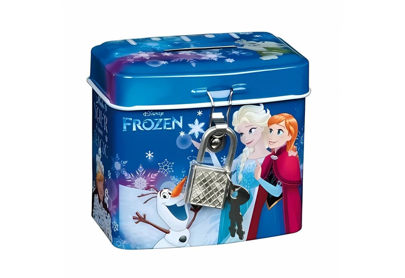 Disney Frozen Spardose mit Schloss – Kleine Geldkassette für Kinder